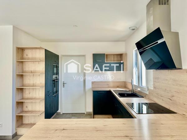 MAISON RECENTE 4 PIECES avec JARDIN et VUE DEGAGEE, 15mn accès A8