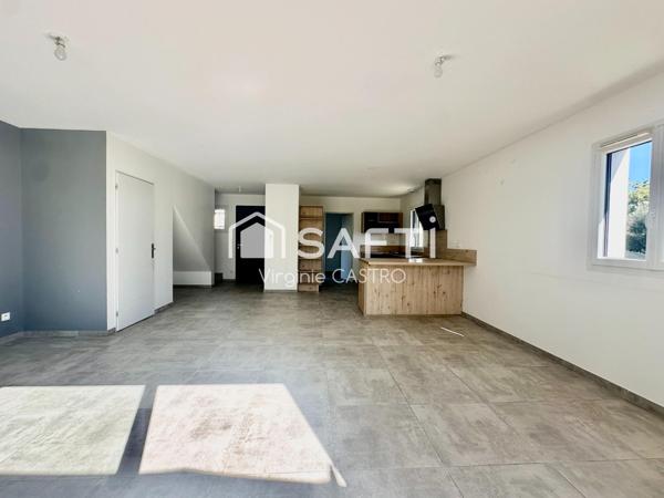 MAISON RECENTE 4 PIECES avec JARDIN et VUE DEGAGEE, 15mn accès A8