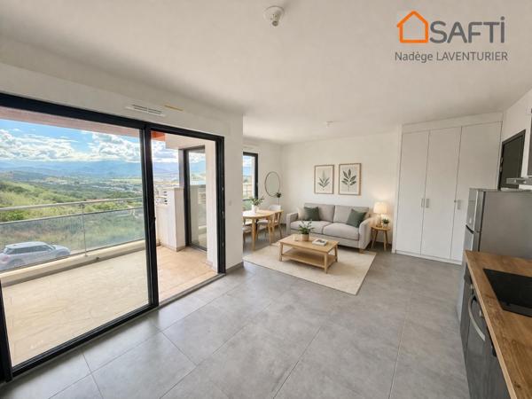 T1 récent vue mer, terrasse, parking – Ajaccio