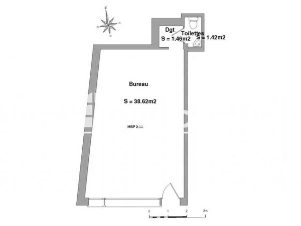 Location Local commercial 1 pièce 41.5 m² - 15 RUE DE BAGNERES Lourdes 65100