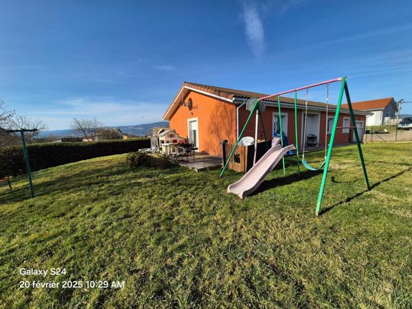 Maison plain pied 118m² 3 chbres avec gge/terrain