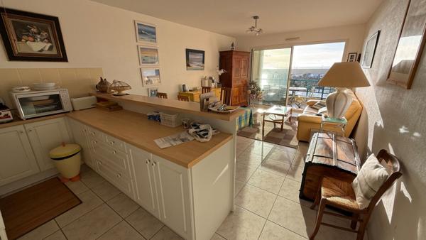 QUIBERON - Vente appartement vue mer de 58m² avec 2 chambres, cave et garage