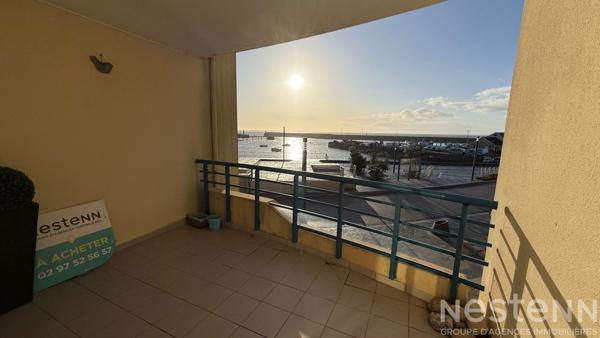 QUIBERON - Vente appartement vue mer de 58m² avec 2 chambres, cave et garage