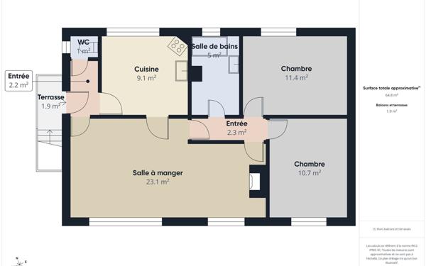 Maison à vendre    3 pièces •  Bernay