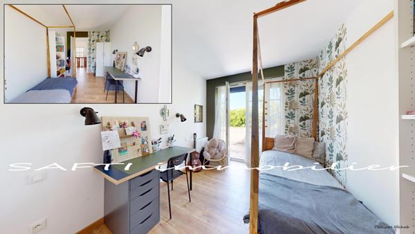 Demeure de 190 m2 habitables de 8 pièces, 5 chambres + cave sur un terrain clos de 1000 m2 sans vis-à-vis.