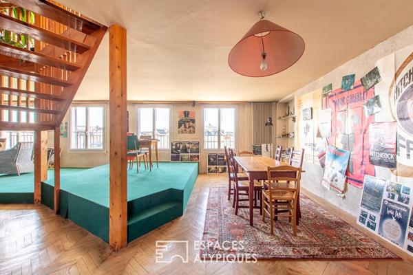 L’insoupçonnable appartement triplex à réinterpréter