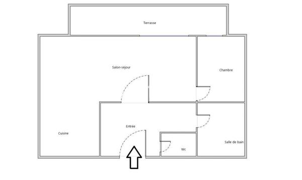 Appartement 2 pièces - 45 m²