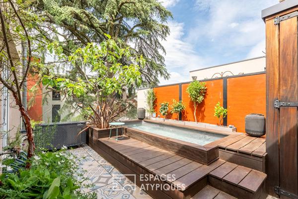 Duplex « Esprit Maison » avec terrasses et bassin privatif à 3 min du métro