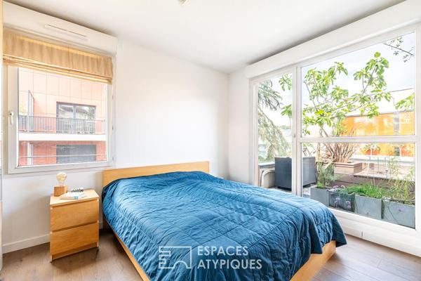 Duplex « Esprit Maison » avec terrasses et bassin privatif à 3 min du métro