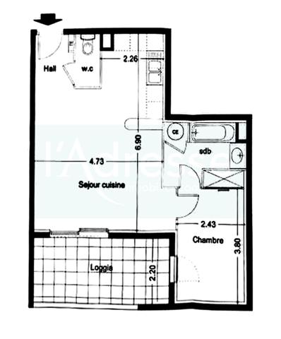 CASTELNAU LE LEZ ? APPARTEMENT 2 PIÈCES 48,5 m² ? LOGGIA 11 m² ? PARKING BOXABLE ? RÉSIDENCE 2007.