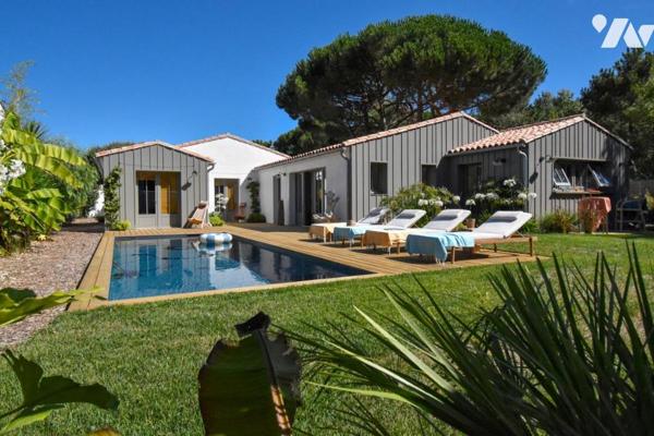 Le Bois-Plage-en-Ré – Élégante villa de plain-pied à quelques pas de la plage et du marché