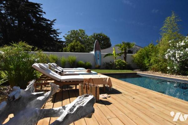 Le Bois-Plage-en-Ré – Élégante villa de plain-pied à quelques pas de la plage et du marché