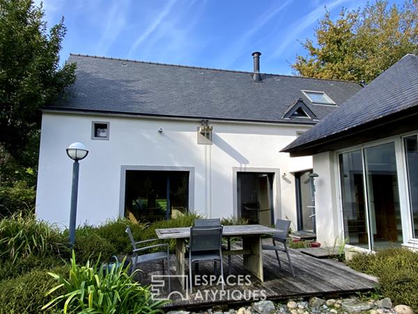 Maison moderne au calme avec suite parentale et jardin paysager