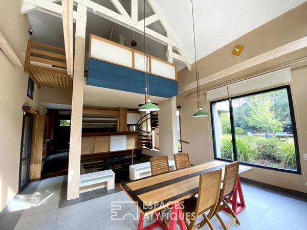 Maison moderne au calme avec suite parentale et jardin paysager