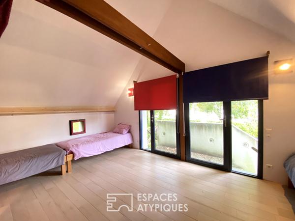 Maison moderne au calme avec suite parentale et jardin paysager