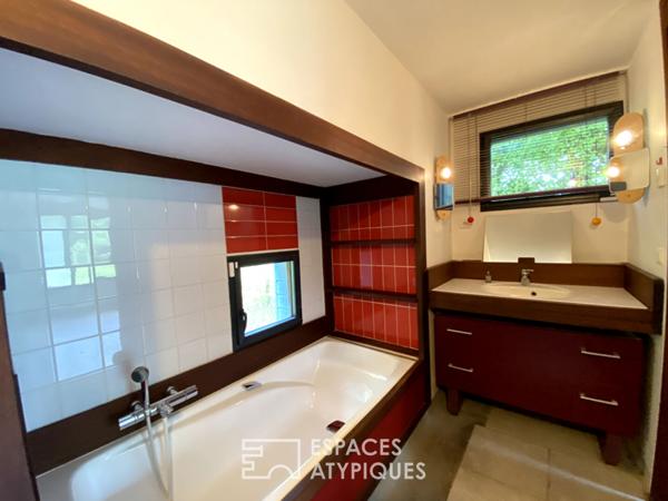 Maison moderne au calme avec suite parentale et jardin paysager