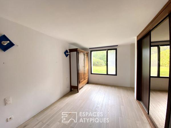 Maison moderne au calme avec suite parentale et jardin paysager