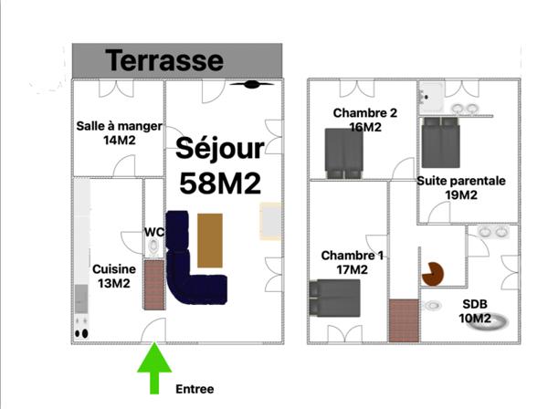 Maison 5 pièces - 165 m² Exclusivité efficity