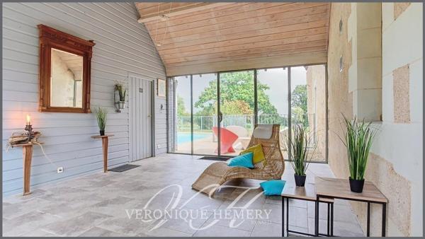 Domaine de 2 habitations distinctes dans un environnement sans nuisance au coeur de l'Anjou