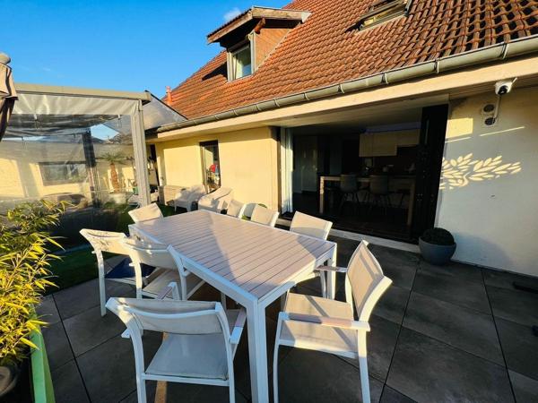 APPARTEMENT  DUPLEX 7 PIECES CHARME AU 1 ER ETAGE  TERRASSE TERRAIN BAVILLIERS