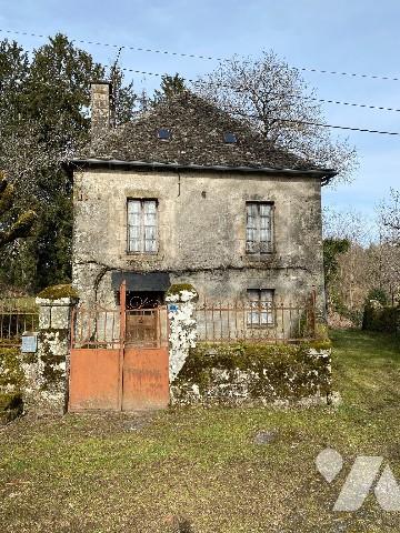 Maison en pierres, couverte en lauzes, terrain derrière, jardin non attenant et ancien four à pain.