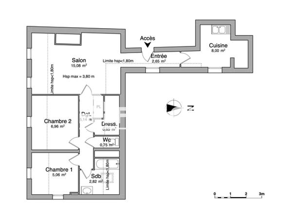 Location Appartement 3 pièces 47.75 m² - 1 RUE DES GRENETS Chartres 28000
