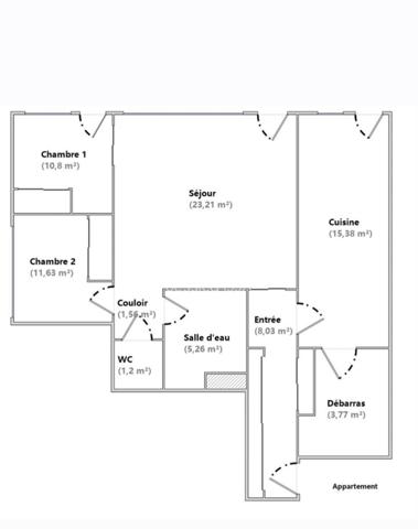 Metz Vallières. Appartement coup de cœur au calme