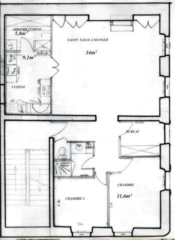 Appartement
                                                                                                                                                                                                                                                                                                                        4 pièce(s)                                                                                                                                                                                                          2 chambre(s)                                                                                                                                                                                                          88.05  m²