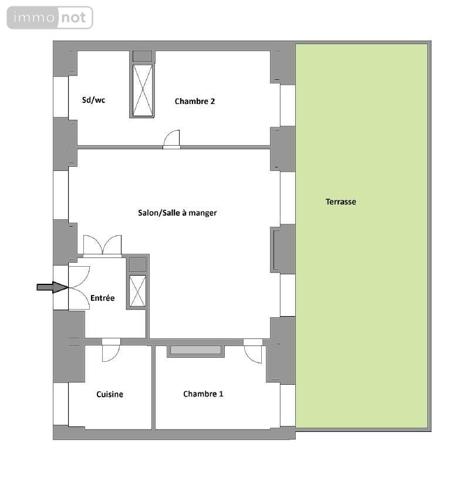 Appartement à vendre à Paris 18e arrondissement à Paris (75018), ref : 3 PIECES + JARDIN   
SACRE COEUR