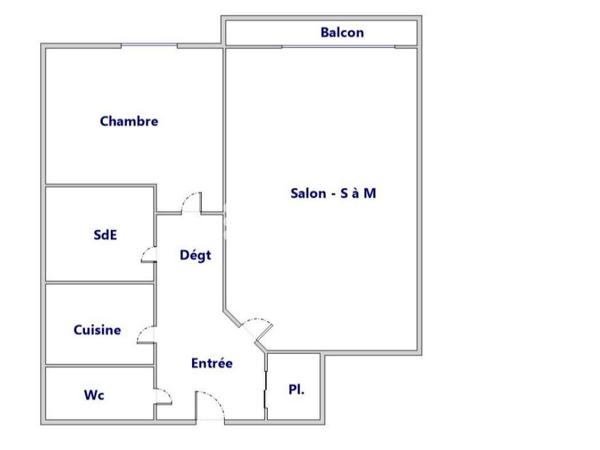 Appartement 2 pièces - 47 m² Exclusivité