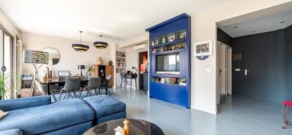 Appartement  95 m2 duplex et rooftop 30m2 vue Tour Eiffel, 23m2 de balcons et terrasses  Passy Paris 16e