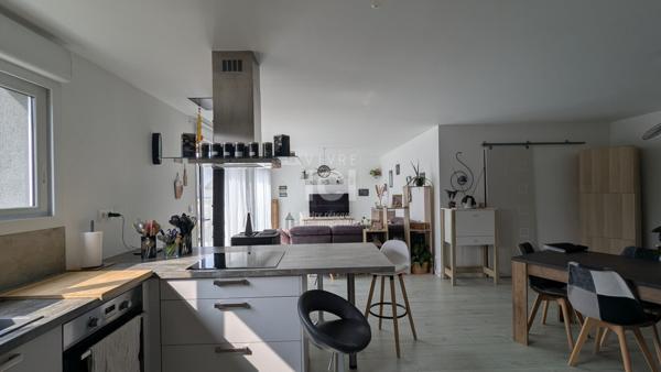 Maison contemporaine de plain-pied - CHAMPTOCEAUX / 108.88m² - 4 chambres - Garage - Terrasse - Jardin