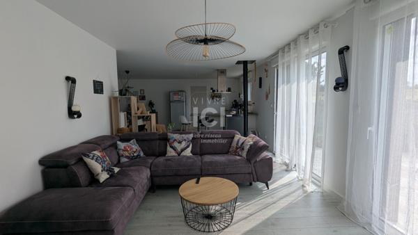 Maison contemporaine de plain-pied - CHAMPTOCEAUX / 108.88m² - 4 chambres - Garage - Terrasse - Jardin