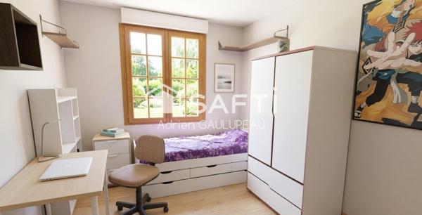 Propriété de 155m²  sur un terrain de 1800 m²
