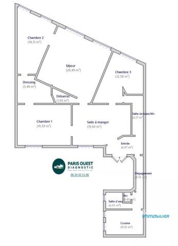 Bel appartement familial - Square Montholon