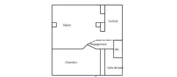 Appartement 2 pièces - 49 m²
