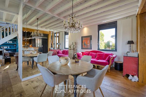 Longère revisitée et ancienne grange réinventée, à 10 minutes d’Amiens