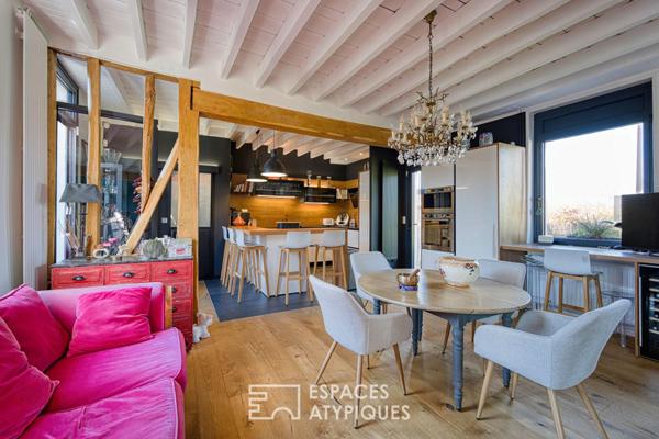 Longère revisitée et ancienne grange réinventée, à 10 minutes d’Amiens