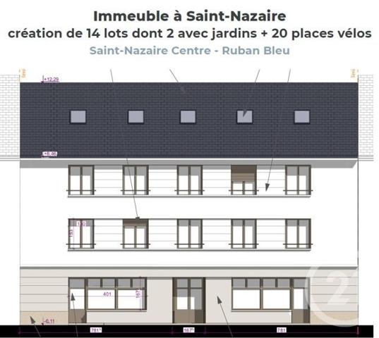 Appartement F1 à vendre  1 pièce - 25,98 m2 ST NAZAIRE - 44