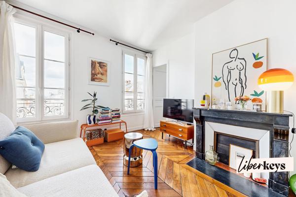 2P coup de cœur – charme & luminosité – Batignolles / La Fourche