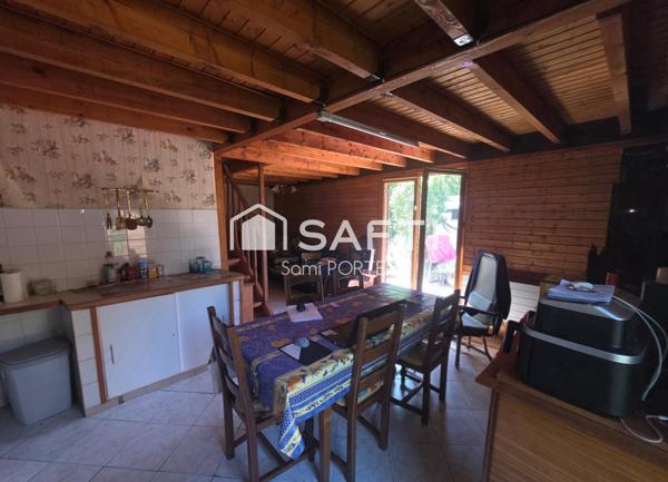 Chalet chaleureux de 55 m² sur un magnifique terrain de 3 000 m²