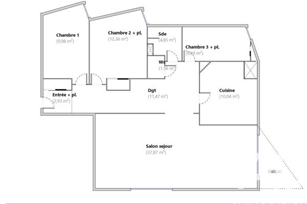 Appartement à vendre 5 pièces 99 m² Saint-Nazaire