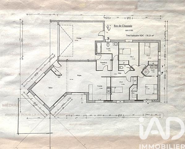 Maison à vendre 6 pièces 138 m² Pommeret
