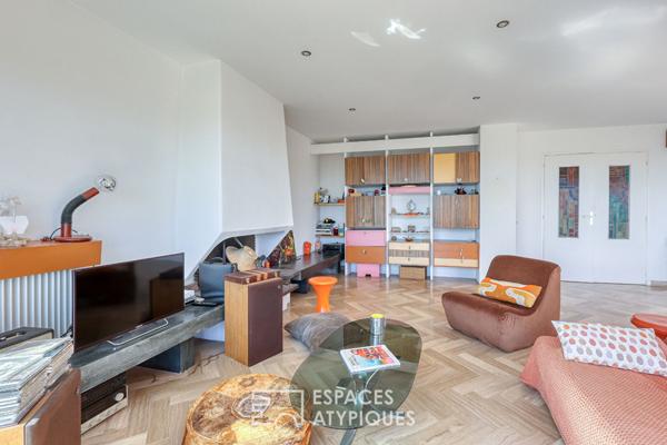 Villa d’architecte vintage vue rade panoramique