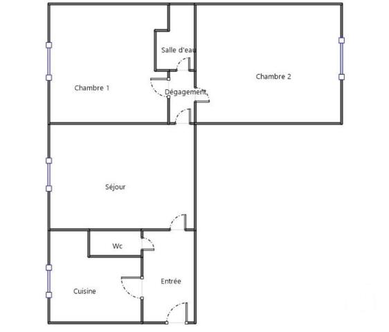 Appartement à vendre  3 pièces - 53,47 m2 PARIS - 75015