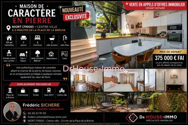 Maison à vendre 7 pièces de 170 m²