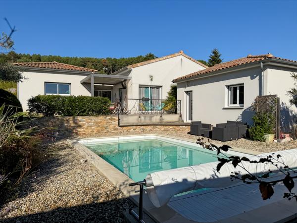 Mercuer (07200) Belle Villa Contemporaine avec Piscine…
