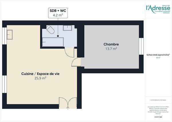 Appartement Saint Maur Des Fosses 2 pièce(s) 44 m2