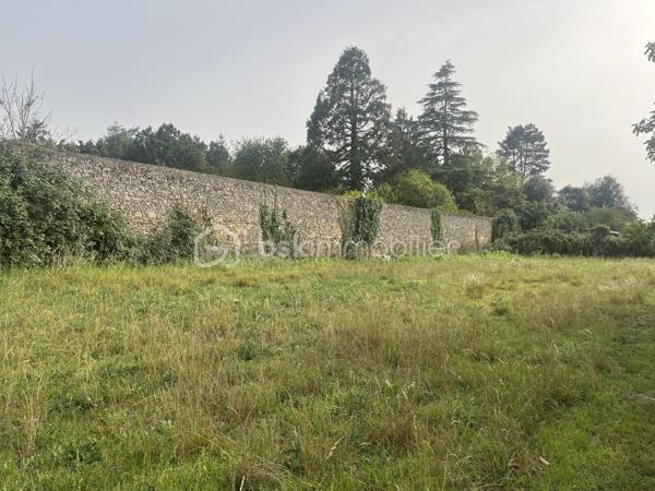 Dans le bourg de Nueil-les-Aubiers, terrain de 7 080 m², dont 600 m² constructibles, avec plan d'eau. Une partie de la parcelle est close par un mur en pierre.