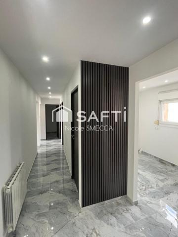 Appartement 5 pièces,3 chambres,entièrement rénové